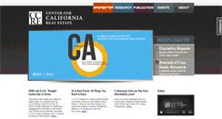 Desktop Screenshot of centerforcaliforniarealestate.org